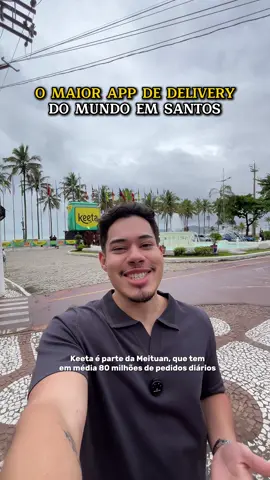O MAIOR APLICATIVO DE DELIVERY DO MUNDO CHEGOU EM SANTOS 🛵 A Keeta é parte da Meituan, que tem em média 80 milhões de pedidos diários e chegou em Santos e região pra revolucionar o delivery como nós já conhecemos, trazendo mais rapidez e economia a cada compra. Além de outros diversos benefícios como 60% de desconto no primeiro pedido + pacote em cupons de R$100,00 e até entrega gratuita em restaurantes próximos. Confiança, empatia e liberdade de escolha é com a Keeta 💛 Regras completas nos Termos e Condições do app. Já marca o @ que vai amar esse app 🔥 #013 #delivery #keeta @Keeta Brasil  publi