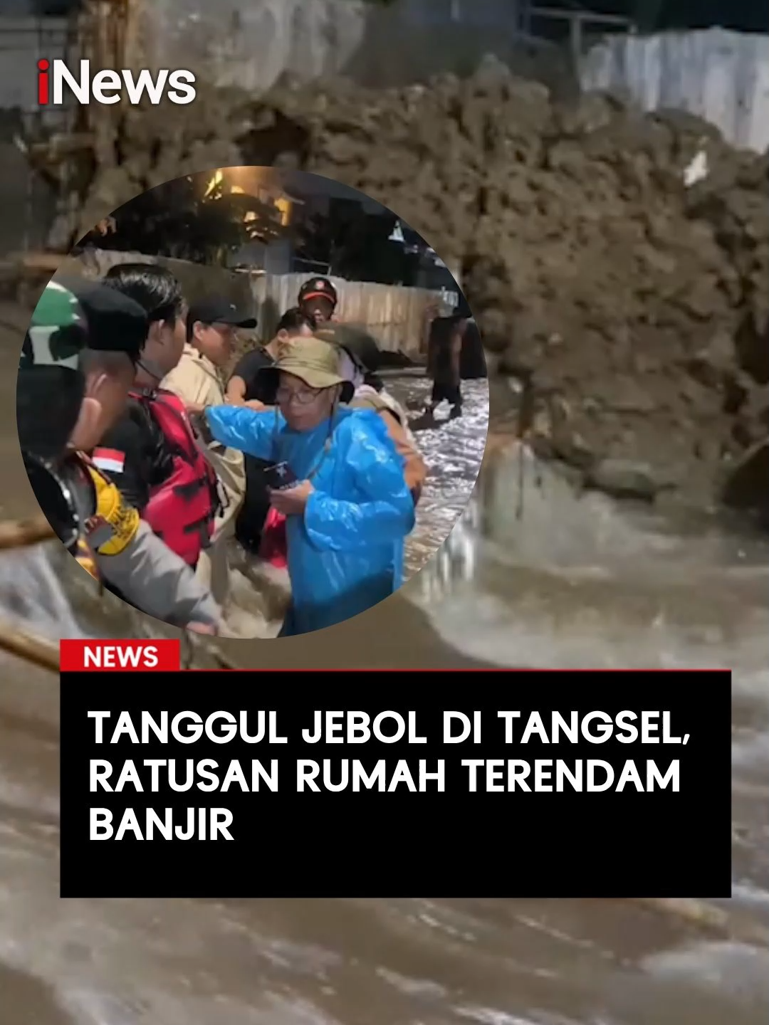 Ratusan rumah di Perumahan Pondok Kacang Prima, Pondok Aren, Tangerang Selatan,terendam banjir setinggi 70 sentimeter pada Jumat (31/10/2025). Banjir terjadi akibat tanggul yang jebol di tengah proses perbaikan, diperparah dengan curah hujan tinggi yang mengguyur wilayah tersebut sejak pagi. Baca selengkapnya di sini:  https://www.inews.id/inews-tv/buletin/hujan-deras-tanggul-jebol-dan-pohon-tumbang-di-jakarta-selatan #ViralTangsel #Tangerang #TanggulJebol #Banjir #Hujan #Jabodetabek