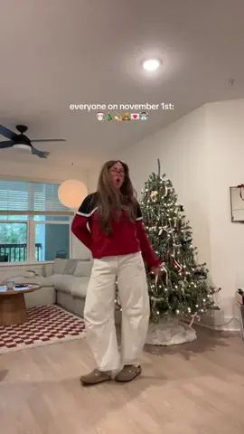 i couldn’t wait to put up the tree sorry🥹💫 #christmas #holidayseason #christmastree 