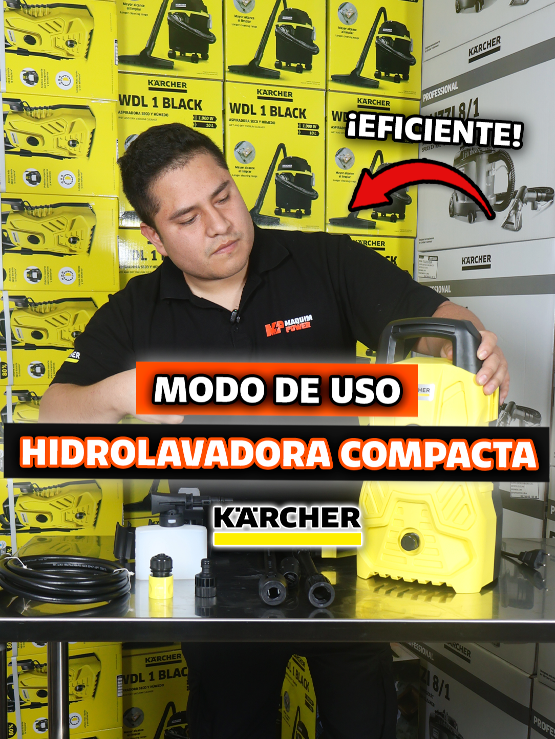 Te mostramos el modo de uso de la hidrolavadora Karcher Compacta 💦⚡ Ideal para limpiezas rápidas, prácticas y eficientes tanto en casa como en tu taller. Consigue los mejores equipos con Maquimpower: 📲 Contáctanos: 902 010 281 #LimpiezaProfesional#Hidrolavadoras#MaquimPower#karcher#limpiezadeautos