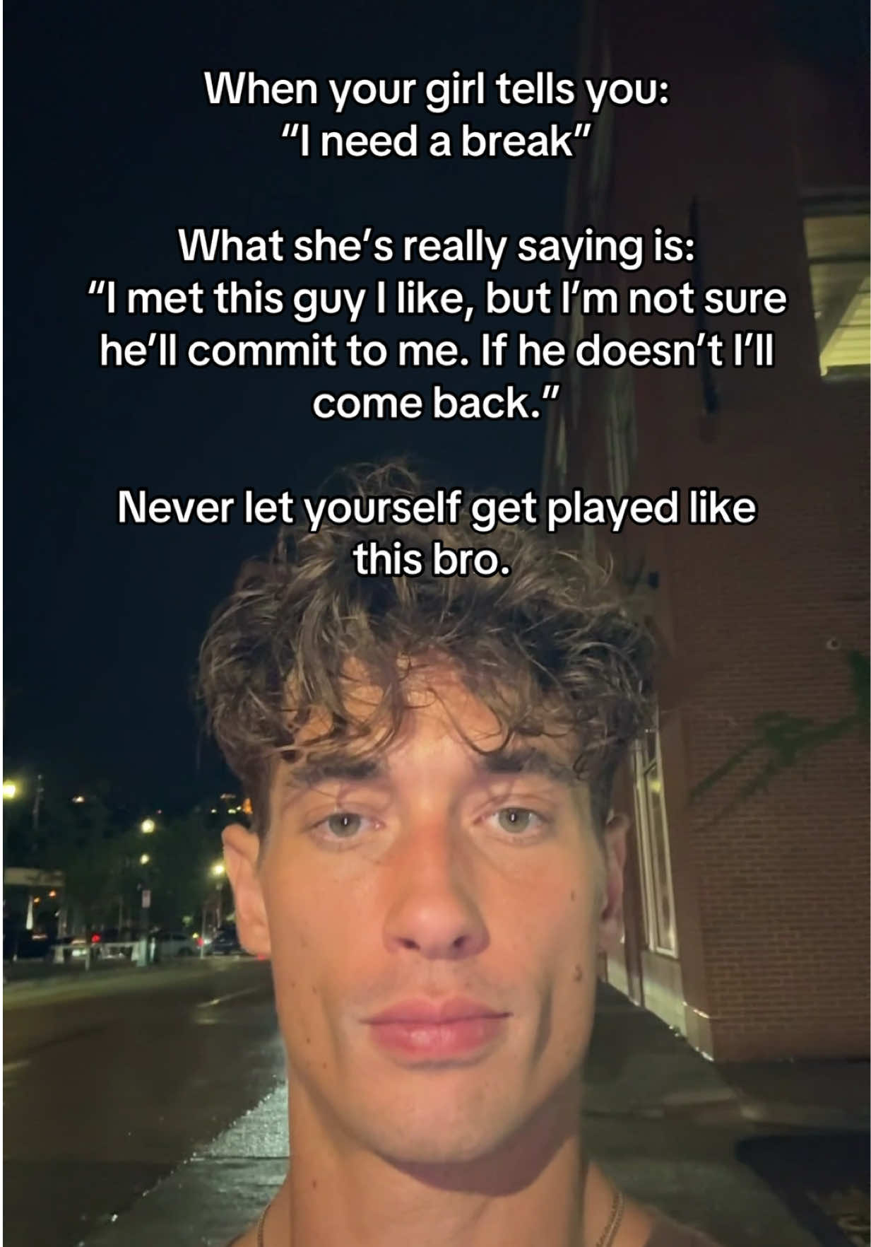 her asking for a a break = a breakup. move on bro #datingadviceformen #moderndating #modernwomen 