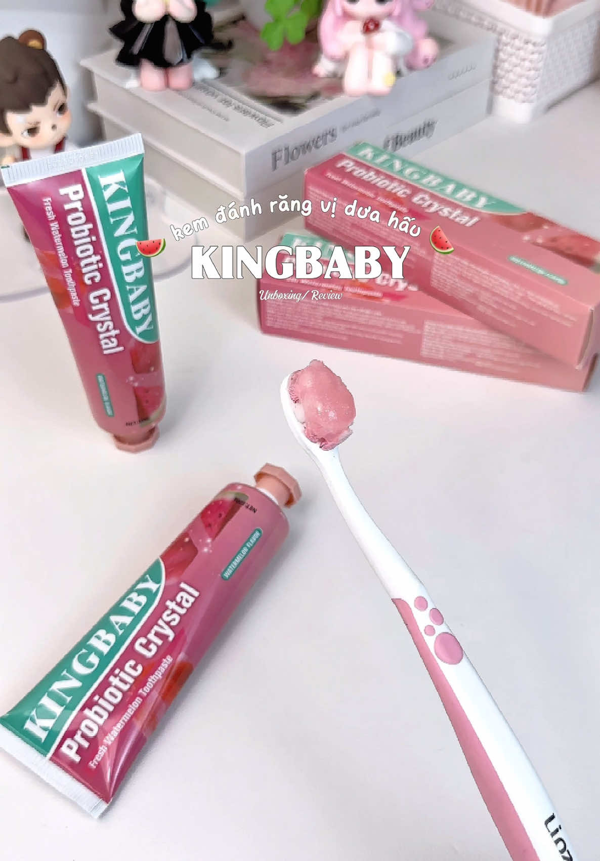 Trả lời @𓇼 ⋆｡˚ Bé Bự Unbox ⋆｡˚ 𓇼 KINGBABY – Kem Đánh Răng Vị Dưa Hấu 🍉🧊 #riviucunghuong #unboxing #kemdanhrang #kingbaby #kemdanhrangviduahau 
