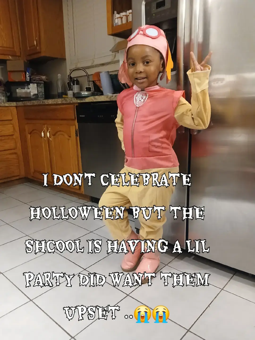 I DIDNT WANT THEM TO. BE THE ONLY ONES  IN CLASS NOT PARTICIPATING 😭😭😭😫😫😫😫😩😩😩I HATE THIS HOLIDAY..OR WHAT EVER U CALL IT