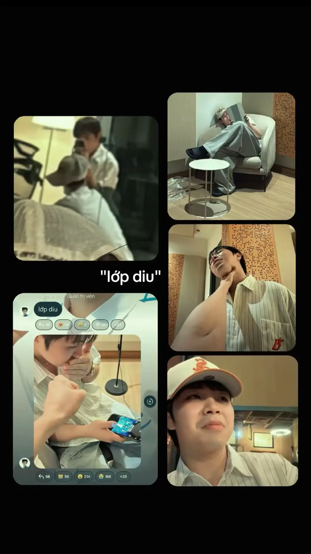 #CONGB #MasonNguyen #ATSH2025 #masonnguyenatsh2025 #CONGBatsh2025  . . . Công vừa kéo ghế ngồi xuống cạnh Mason thì điện thoại reo liên tục.Cậu bật cười,đưa màn hình cho Mason xem: “Ê,hôm nay tớ lên top 3 thảo luận nè.” Mason liếc qua, khẽ nhướn mày: “Ờ,còn tớ top 2.” “Trời,cay nha thua mỗi 2 nghìn vote thuiii đánh cậu Tư cho bỏ ghét.” Bỗng,Công đưa tay lên bóp cổ Mason nhẹ nhàng, kiểu trêu chọc. Mason chẳng né, chỉ ngồi yên, gương mặt nửa cười nửa bất lực, ánh mắt mềm đến lạ — cái kiểu nuông chiều tuyệt đối, mặc cậu làm loạn thêm chút nữa cũng được. “Bóp xong rồi vui chưa,chỉ có tớ là chiều mợ Tư nhất nhá ?” “Chưa. Nhưng thôi tạm tha.” Công phì cười, thả tay ra, mái tóc khẽ rũ xuống chạm vào vai Mason.Cả hai đang ngồi gần nhau,Mason nhìn cậu lâu hơn mức bình thường - ánh mắt ấy thật là biết cách giết người mà,sao có thể vừa nũng nịu lại vừa nuông chiều đến cực điểm. Rồi thông báo trên điện thoại lại hiện lên: “Cộng đồng mạng soi Mason Nguyễn mặc cùng chiếc áo sơ mi như hôm qua khi livestream cùng 24K.Right.” Công ngẩng đầu nhìn Mason, giọng nửa đùa nửa lo: “Cái áo đó… cậu chưa thay hả ?” Mason nhún vai: “Từ hôm qua tới giờ thôi.” “Ủa là…từ lúc thu demo đến giờ luôn ?” “Thì đâu có về đâu.” Công khựng lại, và cái im lặng giữa hai người bỗng ấm đến lạ.Một lát sau, Mason chống cằm nhìn điện thoại của Công, khẽ nói: “Fan bảo mợ Tư của tớ với anh Ngân hợp đôi ghê.” “Ờ, ổng giỡn cầu hôn tớ khi pick đội mà.Vui thôi.” “Vui thôi mà cười tươi dữ.” “Ủa, cậu ghen hả ?Mắc gì ghen vậy taaa” Mason không đáp, chỉ nhìn cậu - ánh nhìn sâu như thể đang giữ lại điều gì đó không thể nói. Công cười, khẽ nói: “Cậu mà ghen nhìn rõ ràng lắm đó.” Mason quay đi, giọng nhỏ hơn: “Tớ đâu có ghen.Chỉ là…không thích ai khác nhìn cậu như tớ thôi,nhiều người thích xào couple với cậu lắm,tớ tớ...