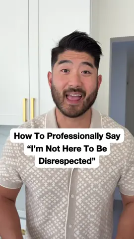 You don’t earn respect by staying silent when it’s crossed. You earn it by calmly naming the line and holding it. Here’s how to professionally say “I’m not here to be disrespected” 🤝 #communicationtips #confidencecoach #workplacetips #professionalcommunication #boundariesmatter