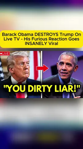 Barack Obama DESTROYS Trump On Live TV - His Furious Reaction Goes INSANELY Viral #news #cnn #todaynews #hot #today 