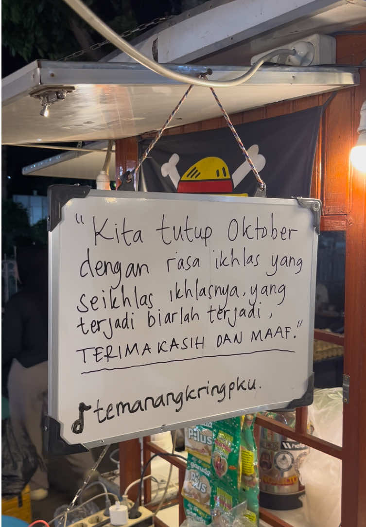 Terimakasih dan maaf🙏 #fyp #angkringan #pekanbaruviral #cutnyakdhien #katakatahariini 