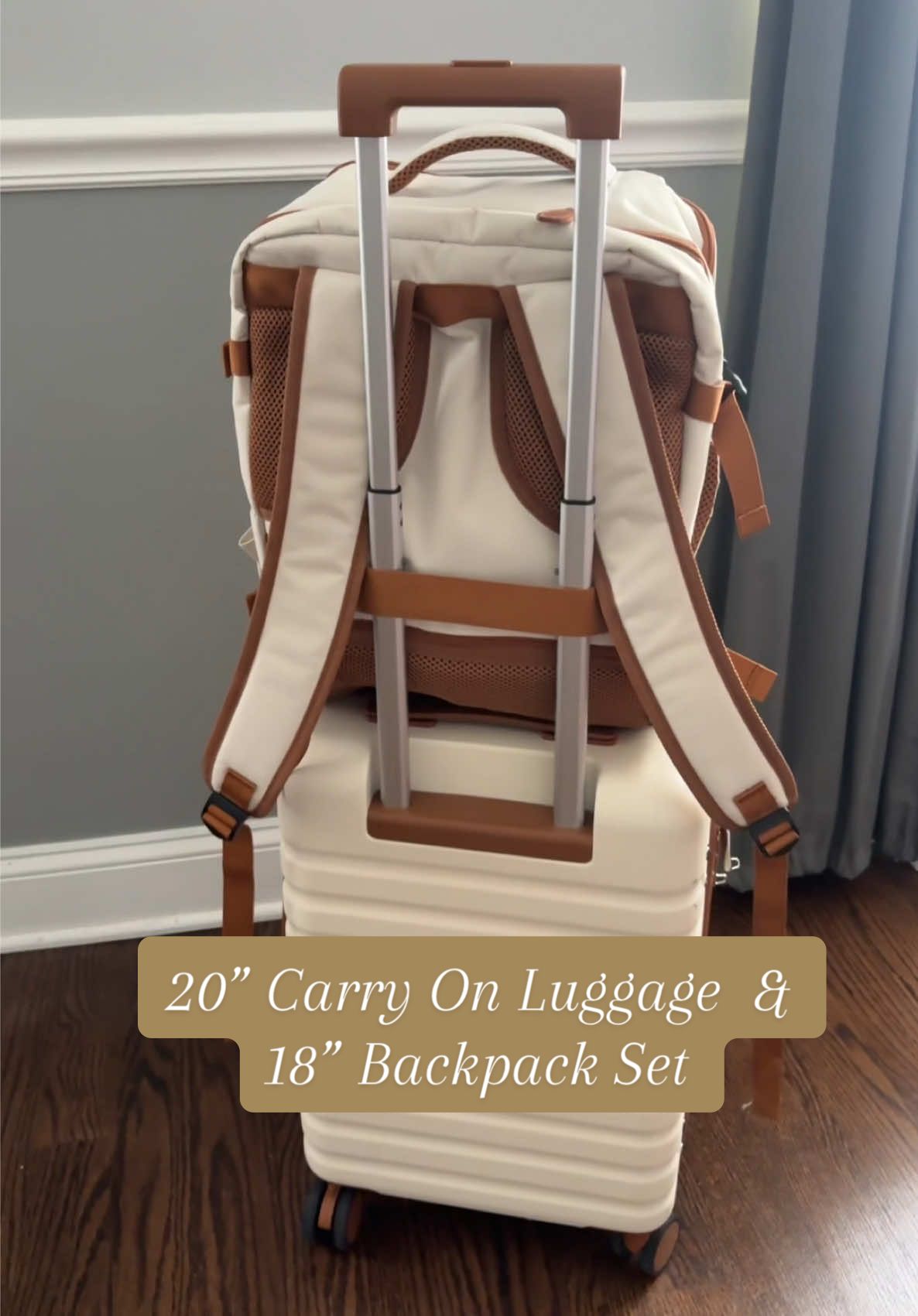 20 inch carry on luggage with backpack  #luggageset #travel #carryon #luggage #suitcase