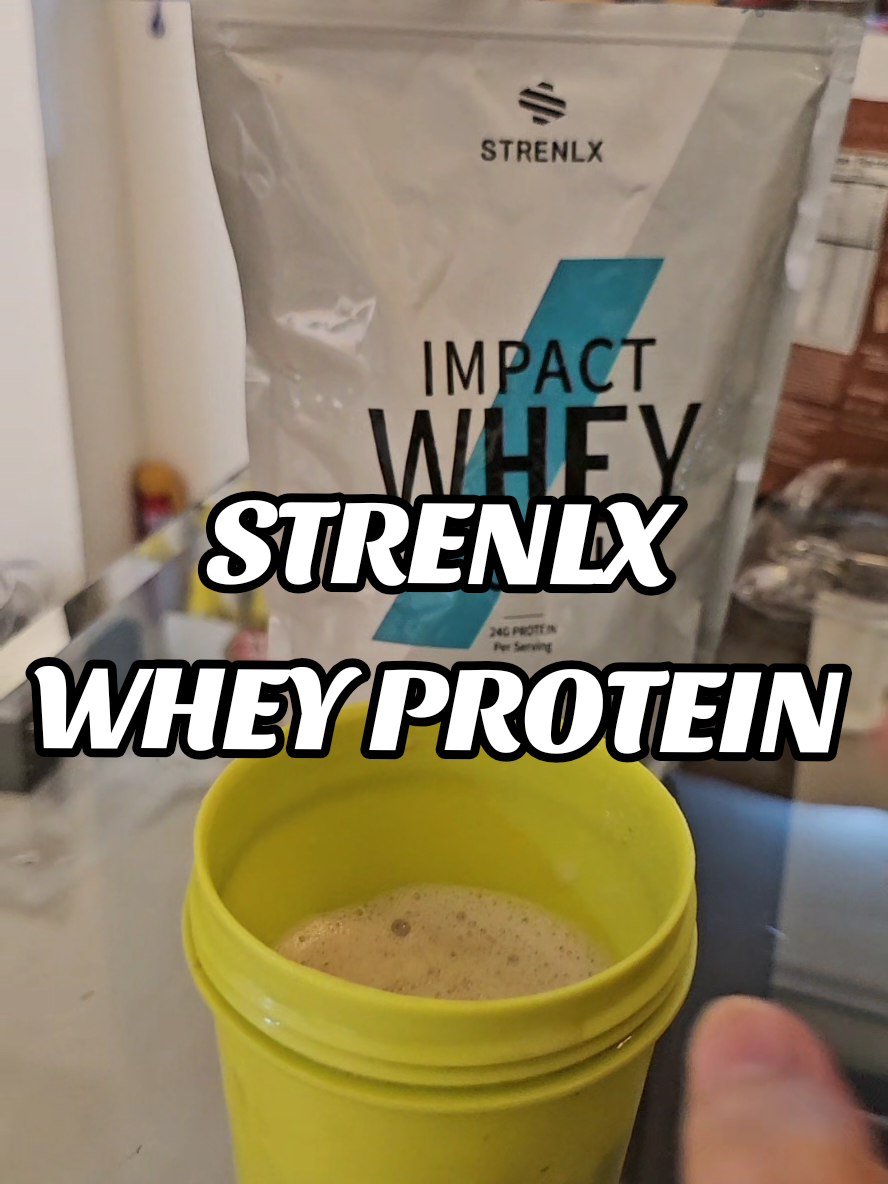 STRENLX Whey Protein Concentrate 1lb Powder 454g Low Carb Cocoa flavor  #lowcarb #proteinshake #wheyprotein #workoutnutrition #protein 
