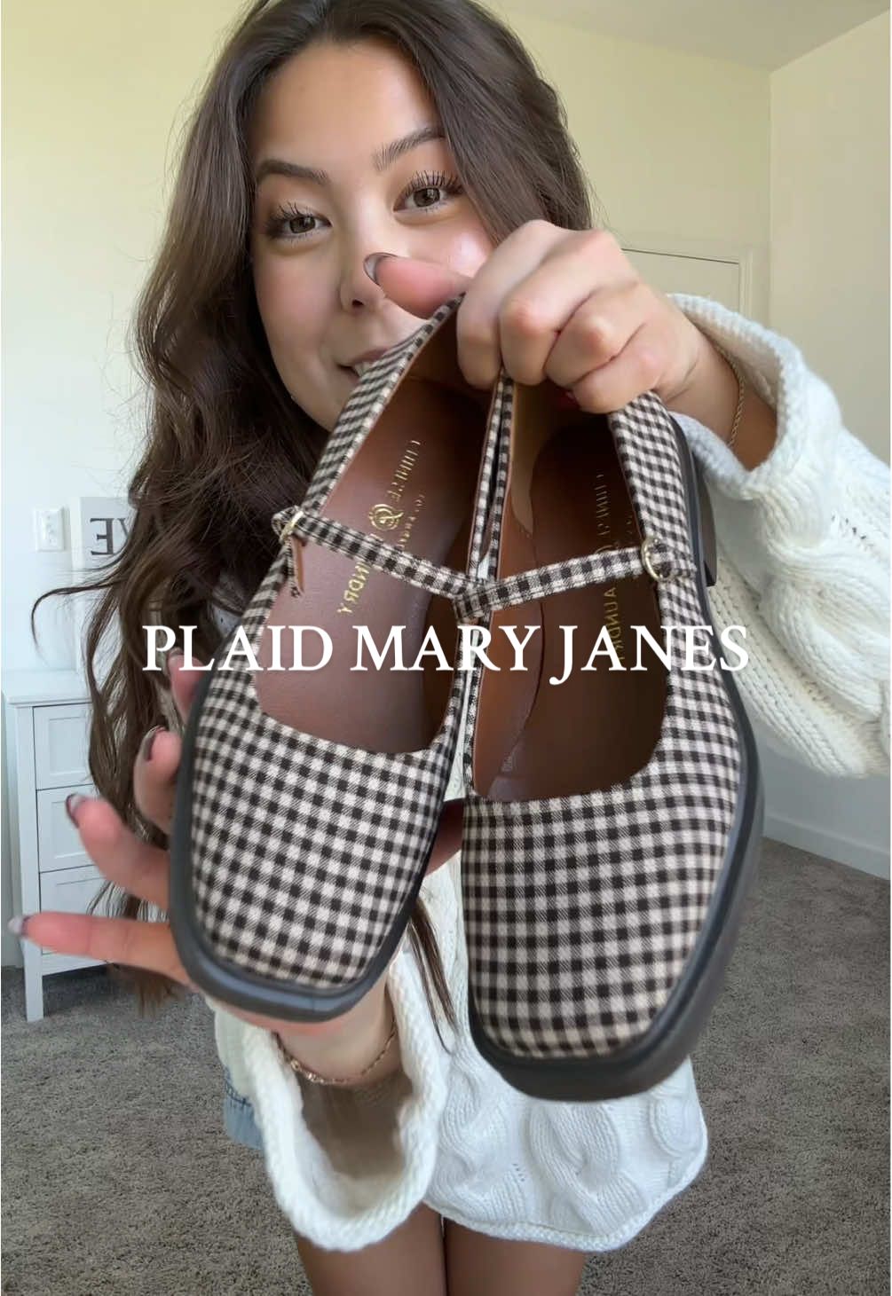 LOVE anything brown plaid and these shoes are so perfect 🤎🧺🥹 #plaidshoes  #maryjaneshoes #fallshoes #maryjanes #tiktokshopblackfriday @chineselaundry 