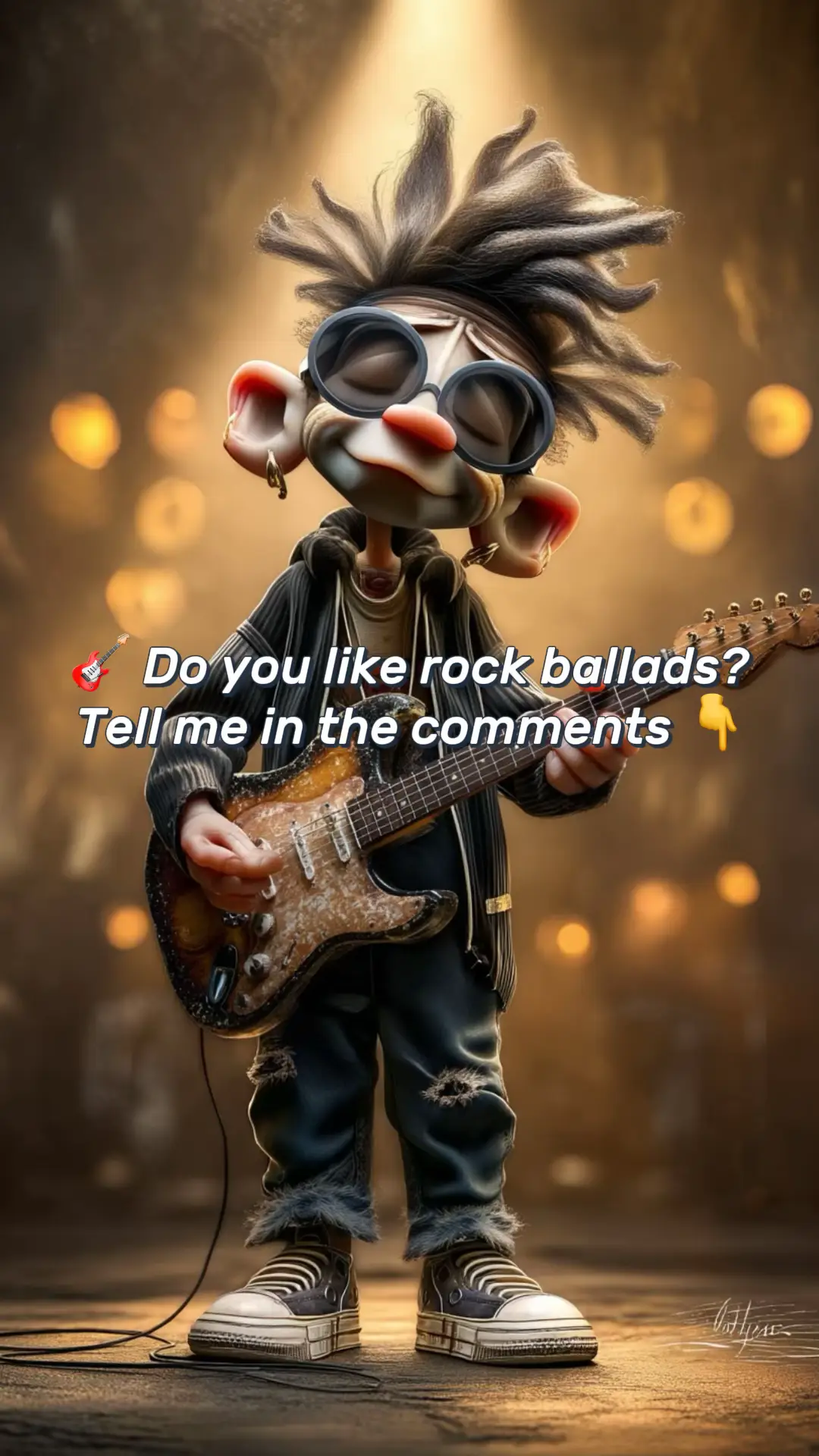 I’ve been working on something new… something that feels like the 80s but sounds like now. Rock ballads are coming back — or maybe they never left. 🎸 Do you like them too? #ArtWaiDad #RockBallad #NewMusicComing #AIArt #MusicTalk 