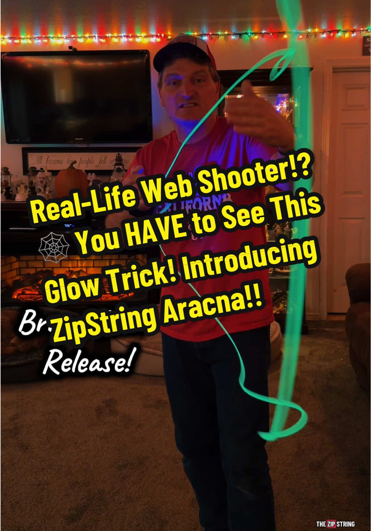 This thing makes you feel like a real superhero. 🕸️ The ZipString Aracna is the world’s first rechargeable string-launching webshooter — and it GLOWS in the dark! 🌌 It shoots and retracts the glowing string at crazy speed, creating wild tricks and loops you can control with your hand. Perfect for parties, night videos, or just flexing your web-slinging skills. 💥 USB-C rechargeable, different string sizes included, and safe for all ages. This is hands-down one of the coolest gifts of the year! 🎁  #ZipString #Aracna #GlowInTheDark #tiktokshopblackfriday #tiktokshopcreatorpicks @ZipString 