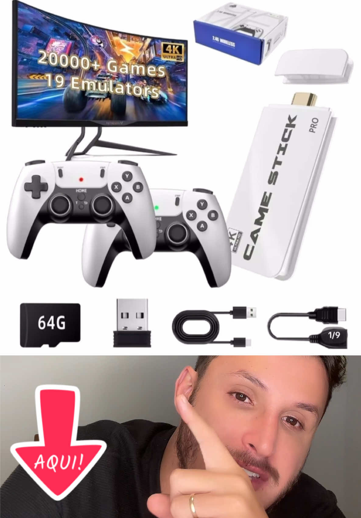 Melhor game stick de 2025 NOVO Vídeo Game 👍🏻✅