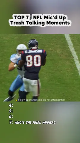 The best trash talking moments Mic’d up in the NFL history!#nfl #nflfootball #trashtalk #pov #SportsNews #football #fyp #espn #cbs #1on1 #tyreekhill #mahomes 