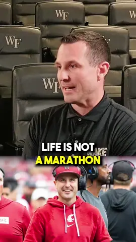 Wake Forest Head Coach Jake Dickert taught me a life lesson when I sat down with him that will stick with me forever…  “Life is a moment of full engaged sprints.” 