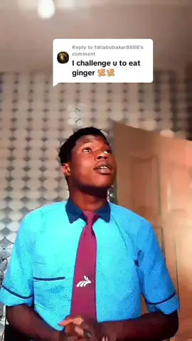 Replying to @fatiabubakar8888 You said I won't dare eat ginger? 😏 Watch this then👉#Reply#gingerchallenge#reactiontocomment#spicychallage