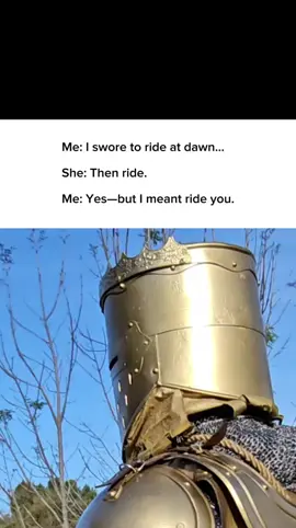 I SHALL RIDE YOU 👑 #kingemiliothearmoredone #kingemilio #medieval #fantasy #knight 