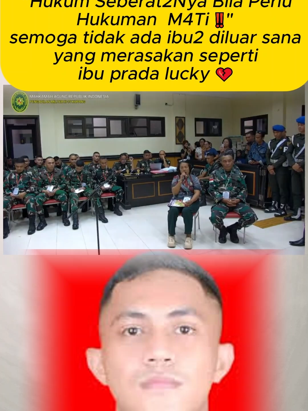 ibunda prada lucky namo menyampaikan permintaan agar para t3rd4kwa di hukum s3berst-b3ratnya bila perlu hukum4n m4t! ‼‼‼ #justicepradalucky #sedihbanget😭😭😭 #kasihsayangibu #pradalucky #justiceforpradalucky #PradaLuckyNamo #pradarichard #justice #kebenaran #sedih #justiceforpradaluckynamo #sidang