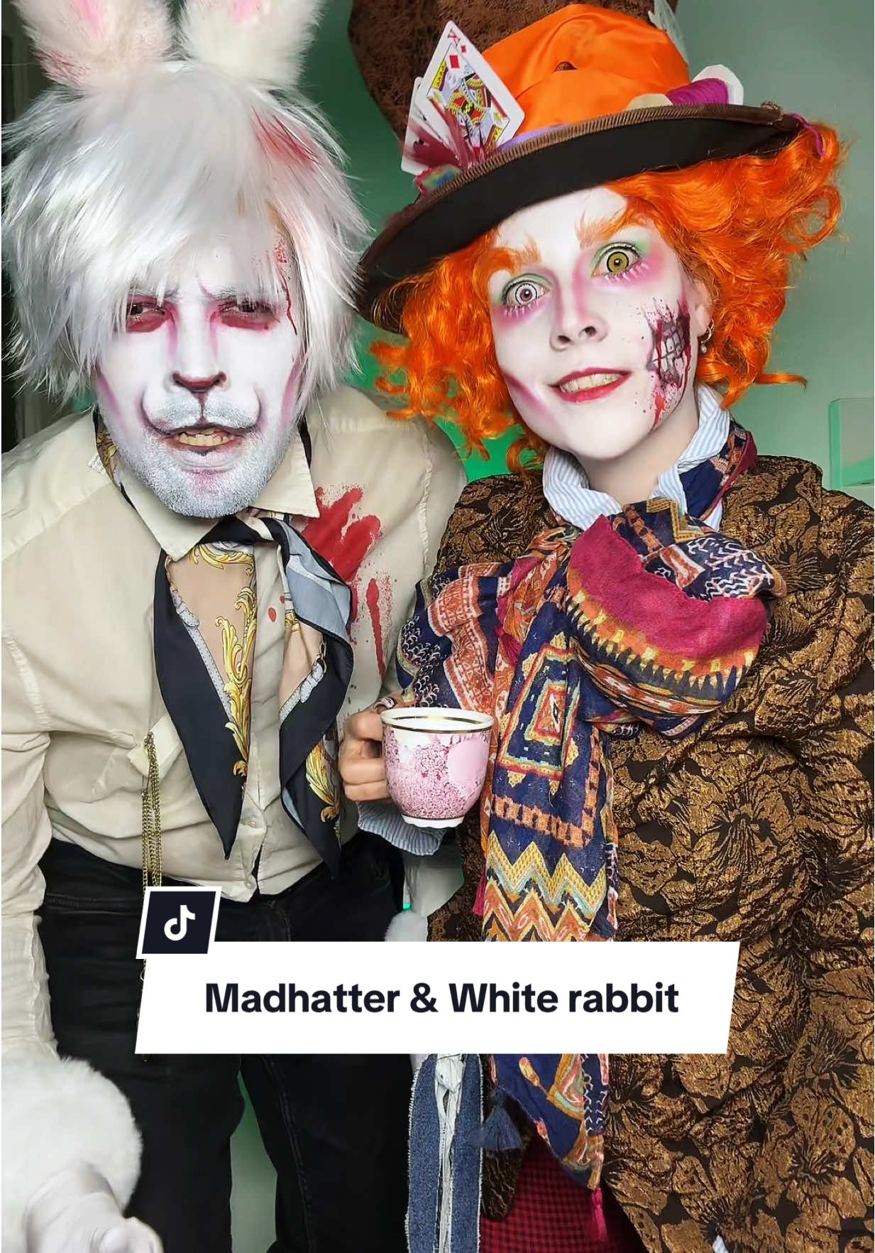 #halloween #halloweenmakeup #madhatter #whiterabbit #makeuptransformation 