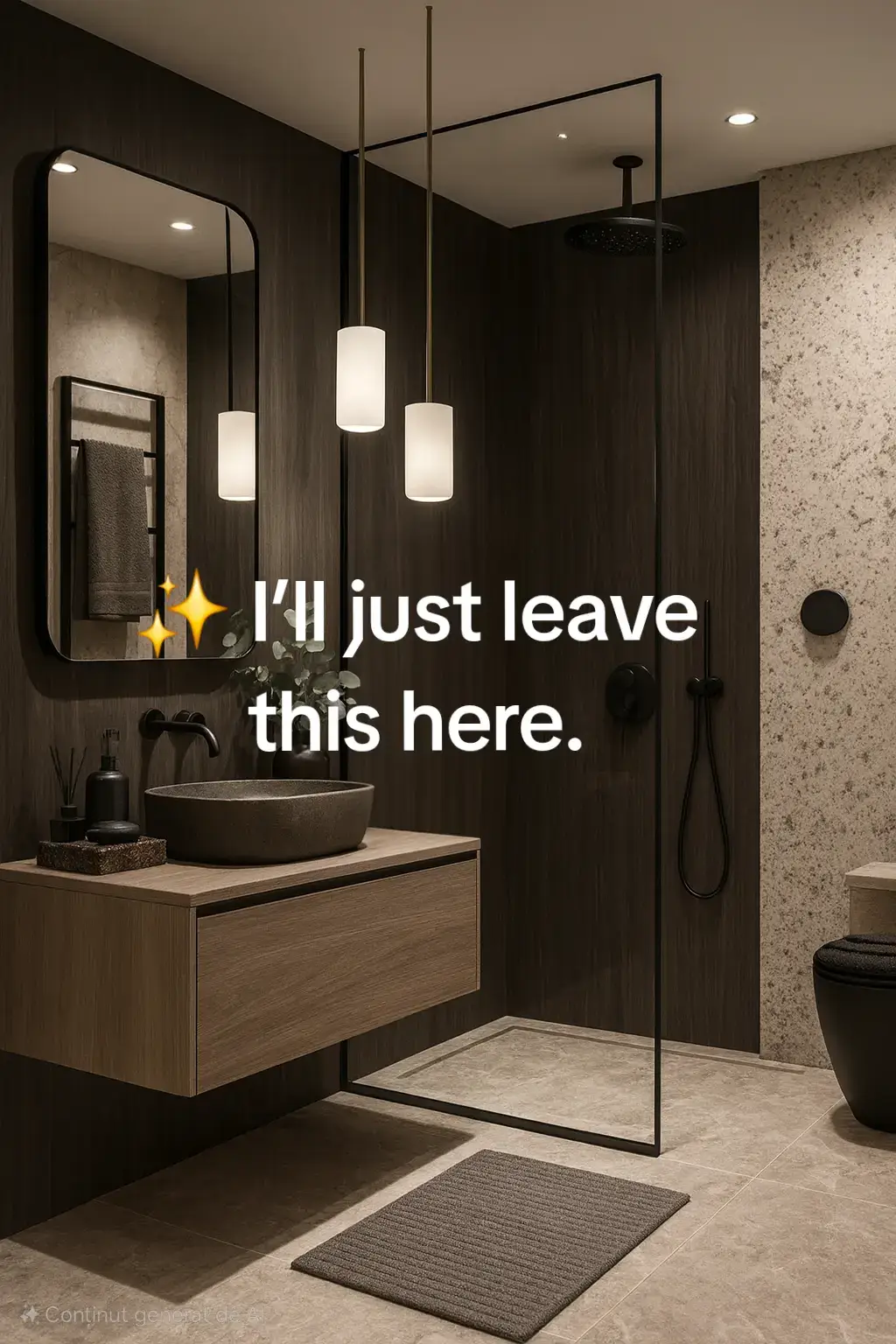 Designed for slow mornings and peaceful nights — a space that simply feels right.  #LuxuryBathroom #ModernDesign #InteriorInspiration #CalmAesthetics #HomeLuxury