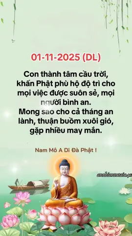Chào ngày đầu tiên của tháng 11 chúc cả nhà iu đầu tháng mới tâm an vạn sự an 🙏🙏🙏🪷🪷🪷 #annhientutai0412 #tamthanhtinh #chaothang11 #xuhuongtiktok 