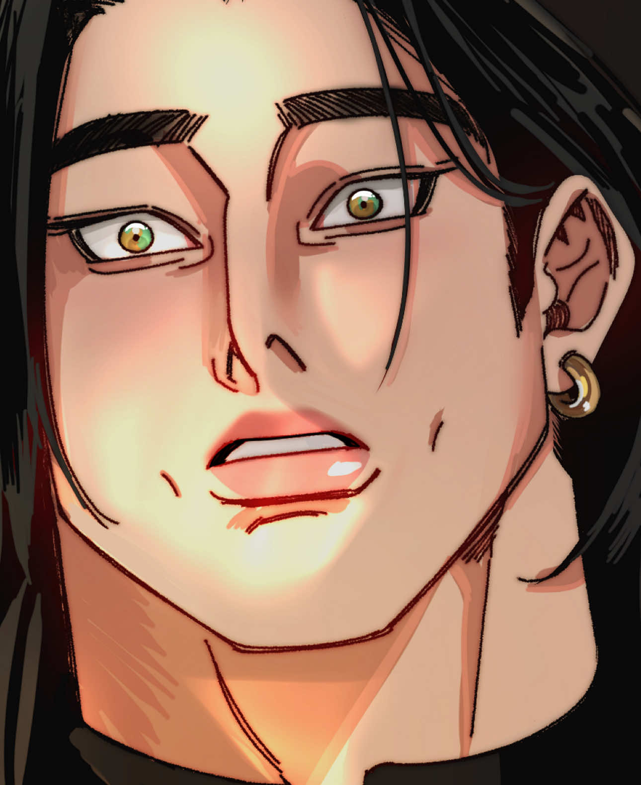 I forgot to upload yesterday, sorrryy. ALSO HAPPY HALLOWEEN GUYS!!! Okay so, in my story, Jonathan Harker  is a seasoned solicitor, in his mid 40’s he is hired by his most wealthy client yet to buy property in London.  But to finish the paperwork requires him to travel to Romania, and during said travel he gets sick with fever. The only person in his firm who knows the ins and outs of this Client is, Araceli. His daughter who went to a woman’s college, and although isn’t able to graduate with a law degree (wasn’t allowed back then) works as a clerk under her fathers business.  Suffice to say the delay really pisses off Vlad, and when someone finally arrives he thinks it’s Mr. Harker.  But what he sees instead? His wife. And for a split moment he feels like that same 23 year old man who met his wife for the first time.  But she’s fucking scared of old people so, there goes that.  Also yes he’s built like a linebacker/rugby player. The man’s a tank what can I say 😏. #OC #fyp #ocart #dracula #animatic 