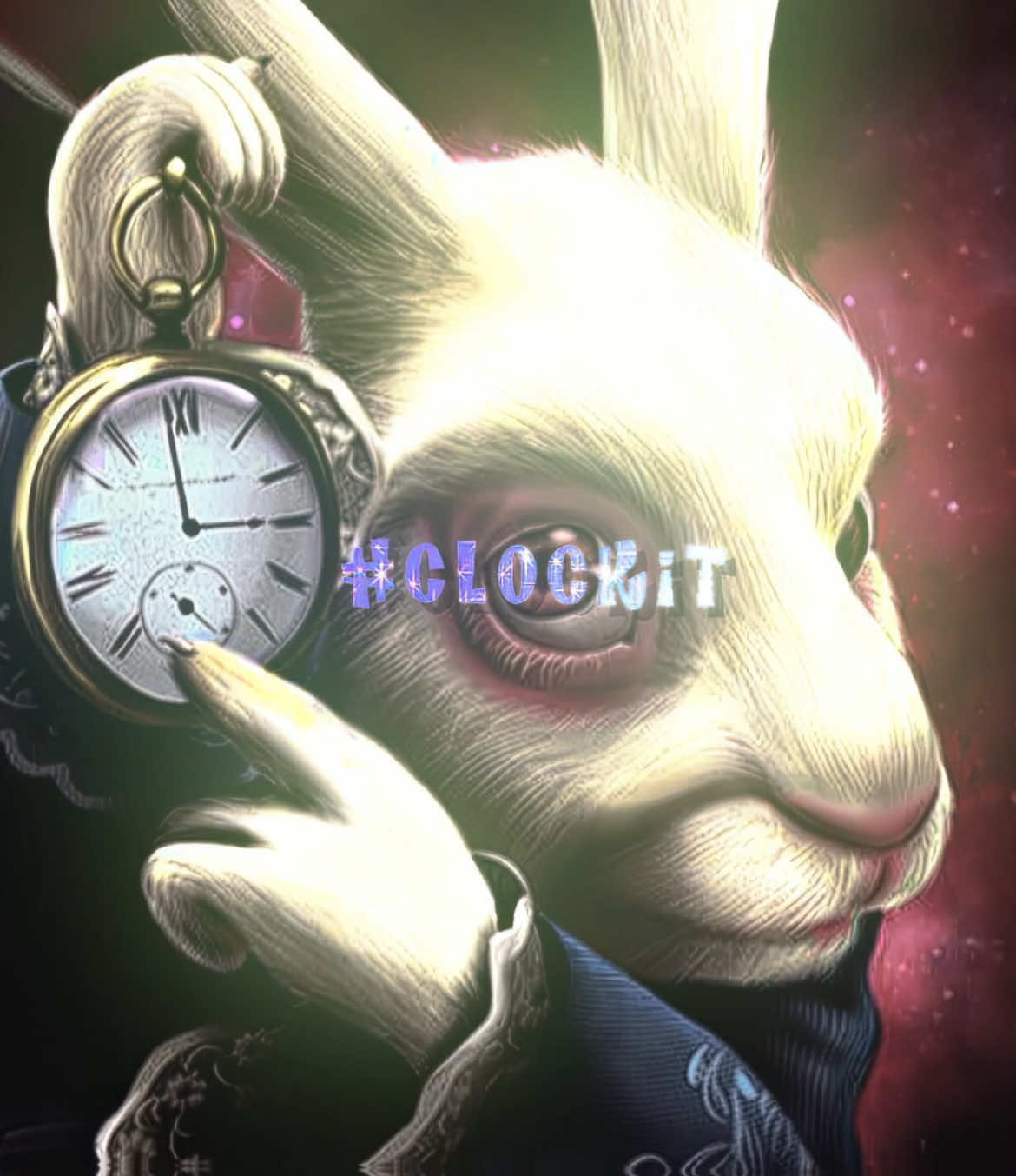 CLOCK IT- Happy Halloween, might do another edit later idk 🐰 #clockit #whiterabbit #whiterabbitedit #aliceinwonderland #aliceinwonderlandedit  Shake it instrumental edit audio 