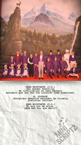 Aún quedan destellos de civilización en este bárbaro matadero que una vez fue conocido como humanidad. Gran Hotel Budapest. #cine #peliculas #movie #film #cinema 