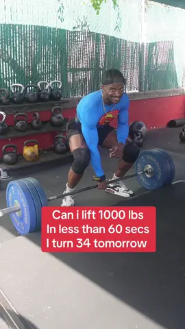 Let’s see if I can lift 1000 pounds and less than 60 seconds we’ve got bench press, single arm, dead lift, and Zercher squats today Let me know how close you could get. Let me know what I should do next my birthday is tomorrow i turn 34. I’m looking forward to another year. I truly appreciate all of you. 