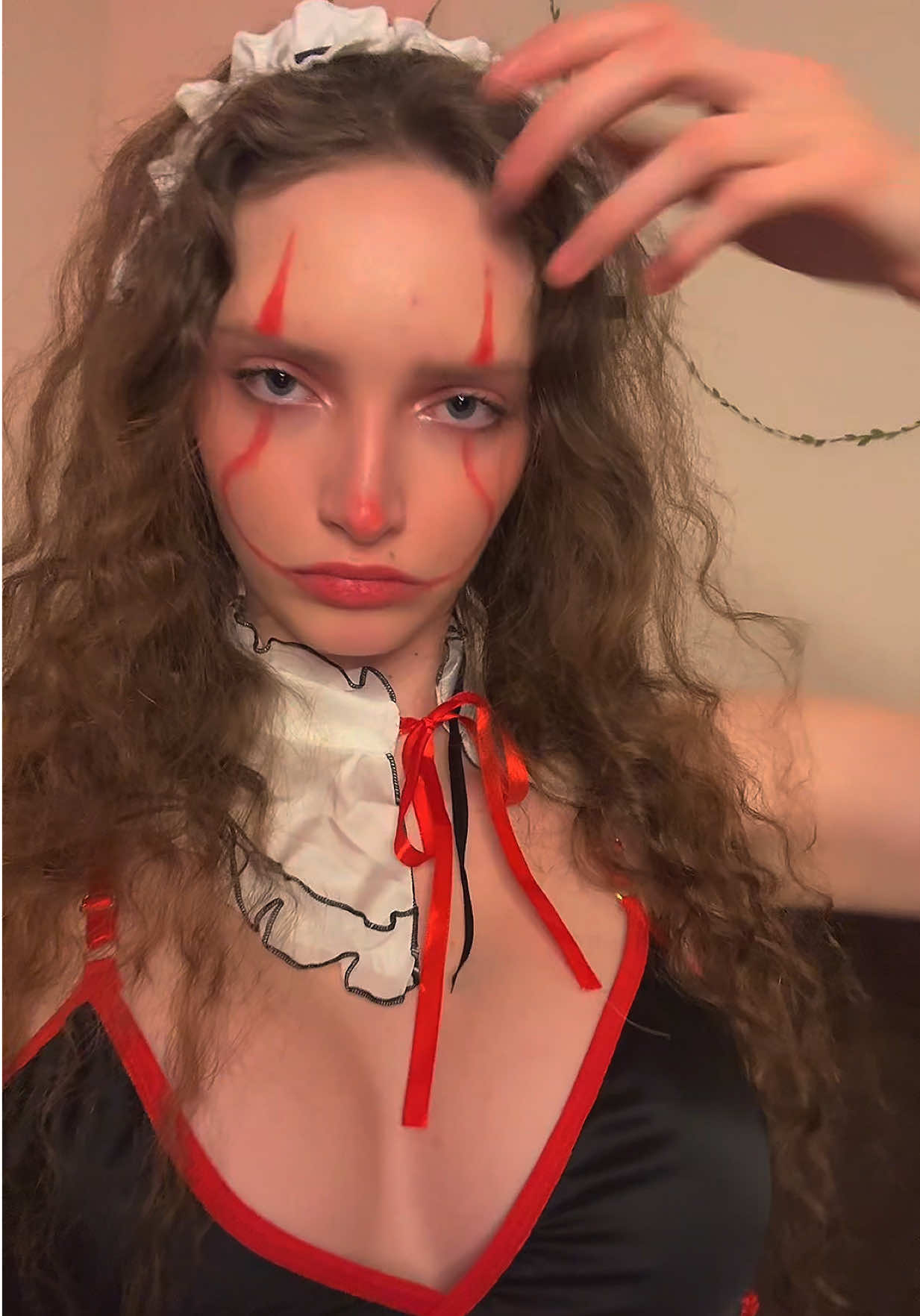 My Halloween Look🎃 #fyp #halloweenlook #clown #maid #girl 