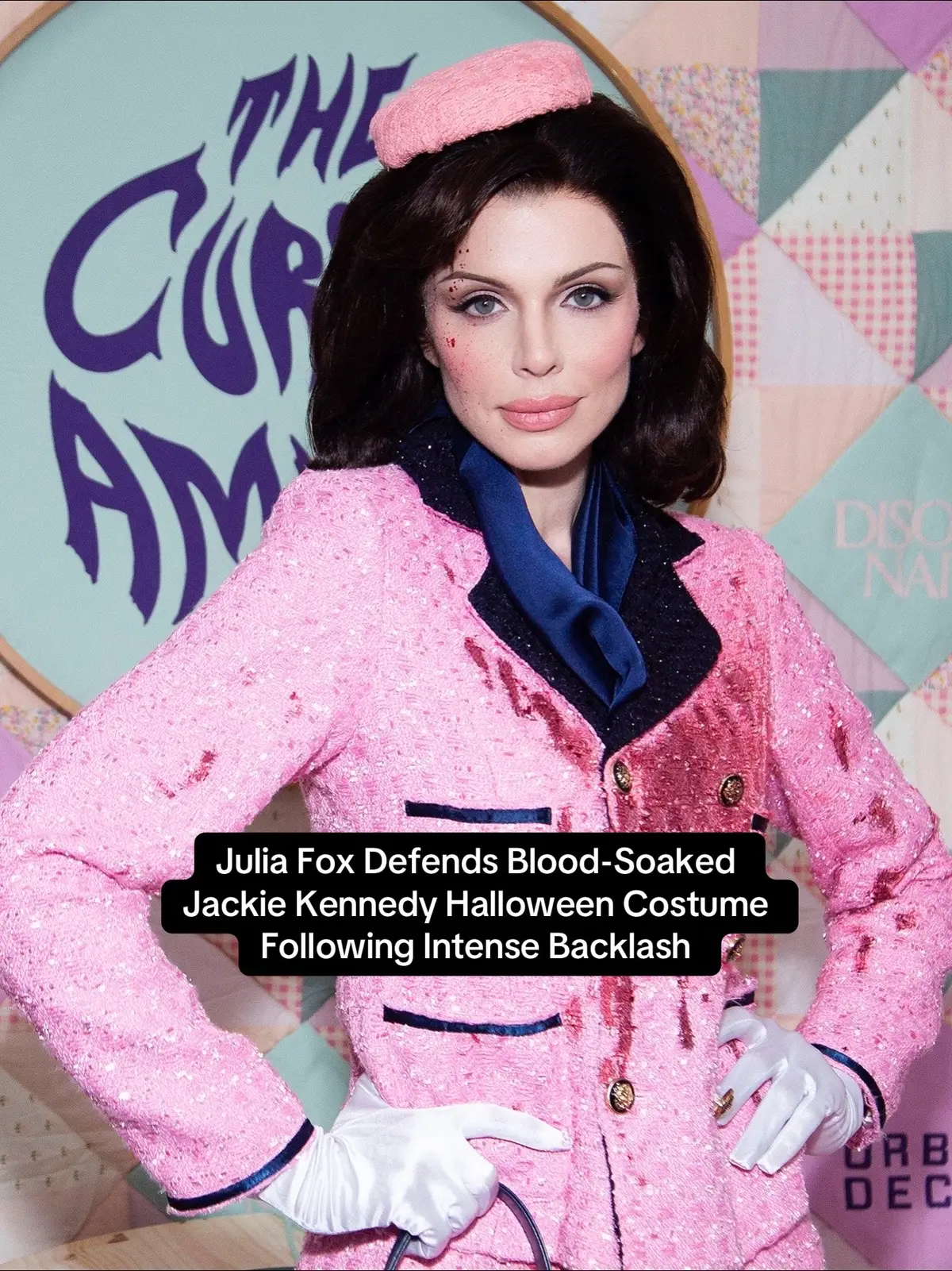 #JuliaFox took to social media to explain her controversial #JackieKennedy #Halloween costume after getting backlash for wearing it. Read more at the link in our bio.  