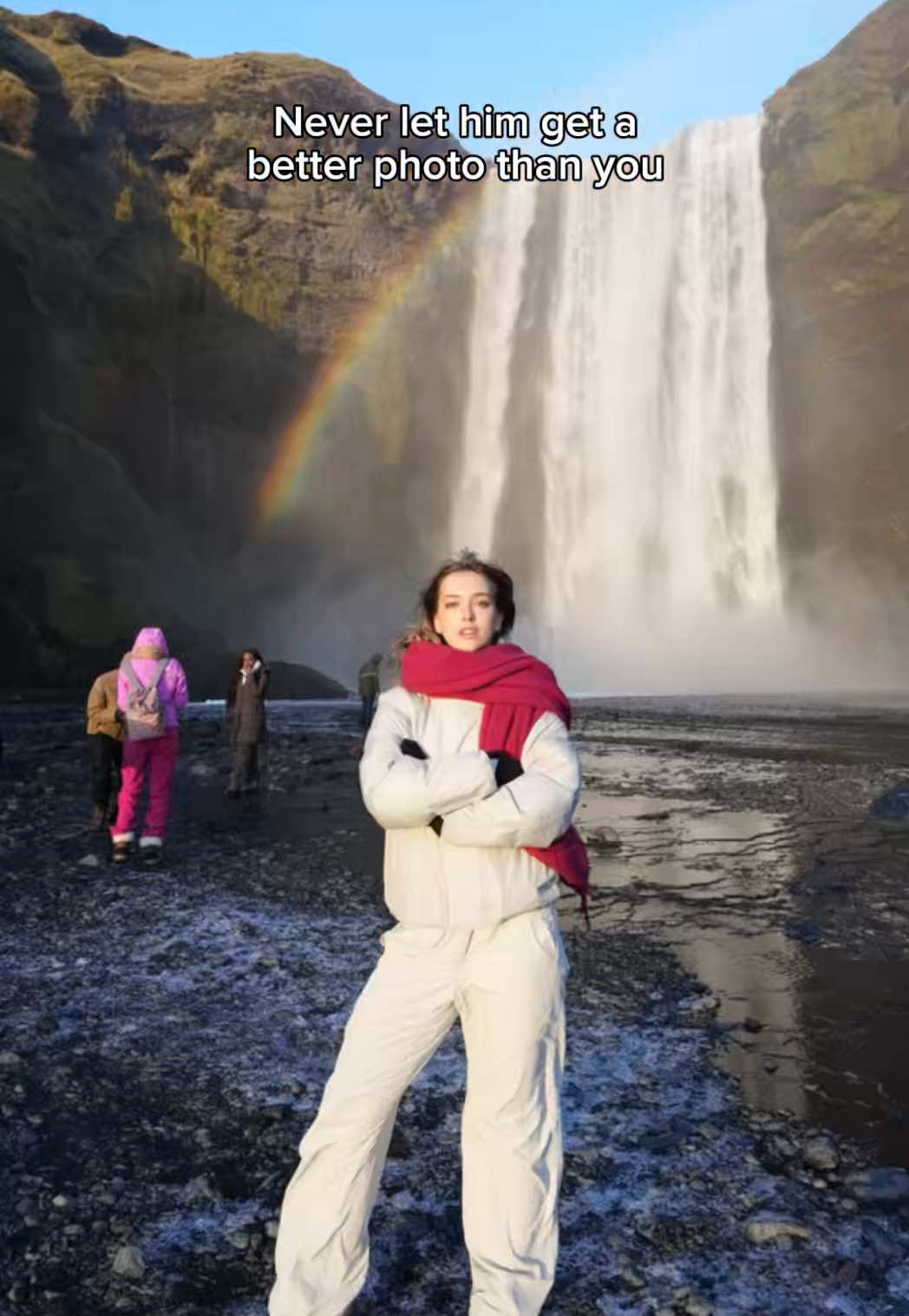 Photos: cold. Me: warm. @UNIQLO USA pufftech: on. Him: outserved #ad 