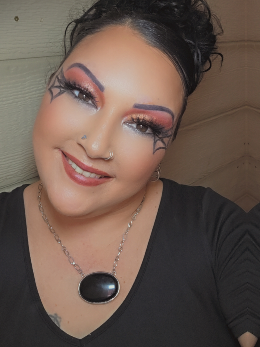 happy Halloween everyone what's think of my makeup i tried so hard and took me 2 hours next year I'll be better #makeup  #lookoftheday #halloweenmakeup #fypシ゚viral #creatorsearchinsights 