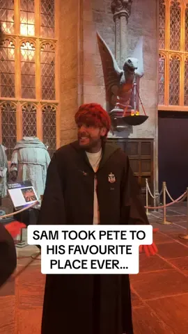 Sam’s birthday present, only three months late, a trip to Warner Bros. Studio Tour London - The Making of Harry Potter ✨ Pete was over the moon 😏 #wbtourlondon #samthompson #petewicks #harrypotter #wizard @wbtourlondon 