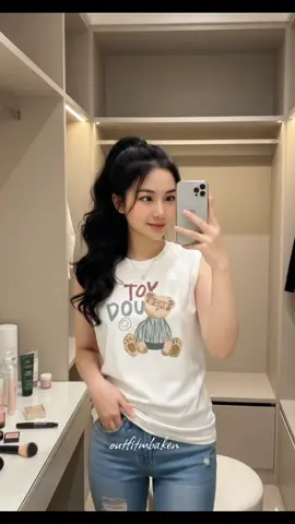 🤍💃 #inspirasioutfit #fyp #fyppppppppppppppppppppppp #kaosmurah #kaosoversize 