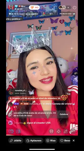 ♥️🥳 @ronaldo_s15  muchas gracias por el apoyo que me has brindado 🫶🥳 #🔥💪 #fypシ゚viralシ #paratii❤️ #graciasporelapoyo #♥️😊 