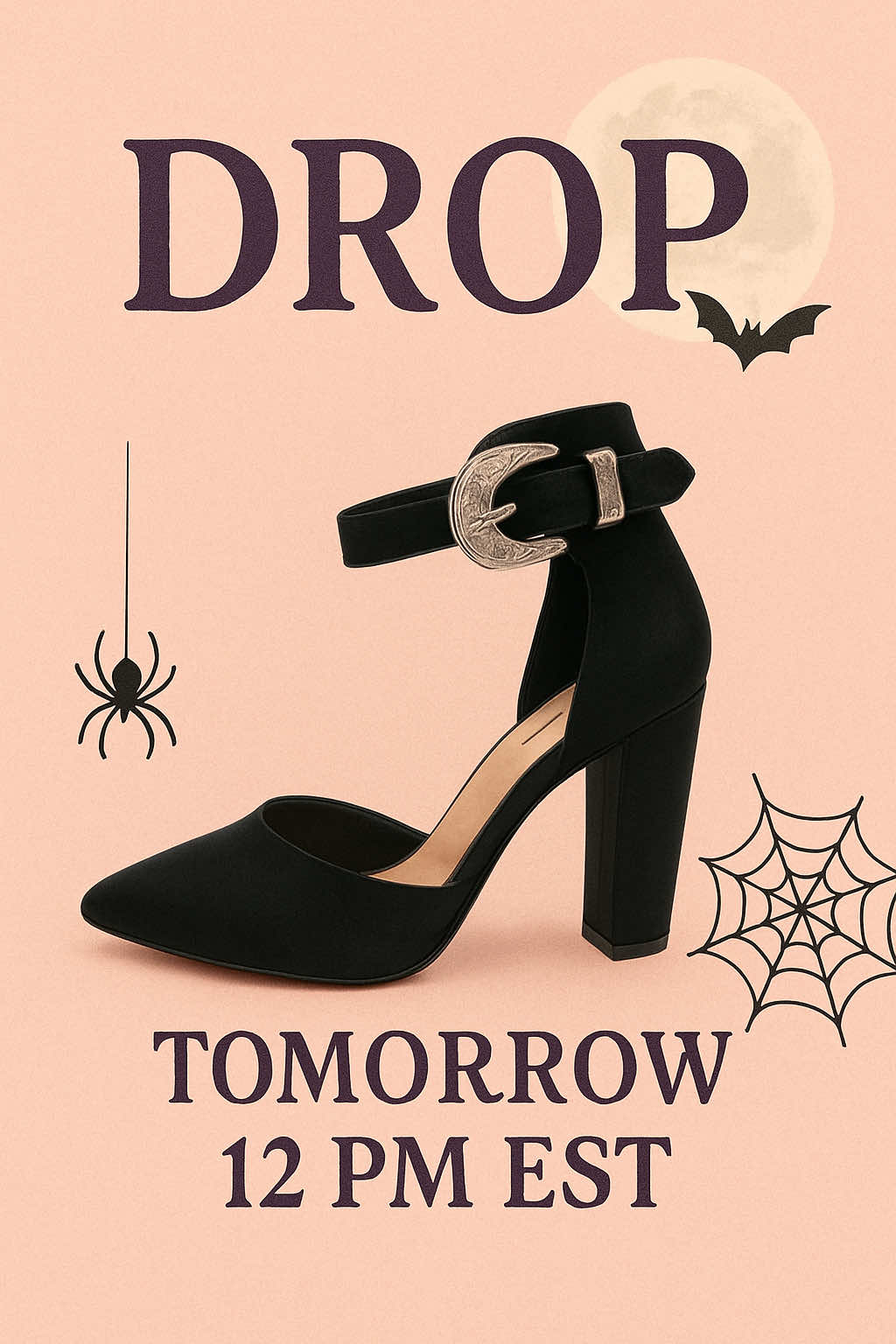 Happy Halloween 🎃 🦇tomorrow 12pm EST these will be dropping on hideandheels.com🎃