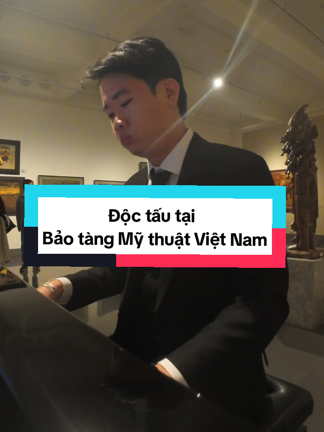 Độc tấu tại Bảo tàng Mỹ thuật Việt Nam, bạn có biết nghệ sĩ sẽ chuẩn bị như nào không ?  #piano #liveperformance #bảotangmythuat #fyp #vibe 