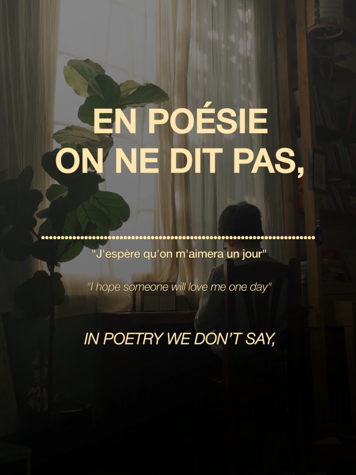 On finira par m'aimer. #vaguealame #frenchpoetry #poetry