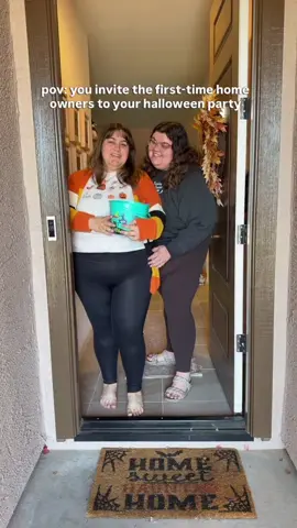 First-time homeowners when you invite us to your Halloween party this year: sorry, we’re on candy-duty 🍬🏡 #happyhalloween #homeowners #marriedlife #wlw 
