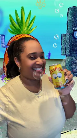 When mom life gets a little too loud 💛 I grab my sunshine in a can. The new @OLIPOP x SpongeBob Pineapple Paradise! ☀️✨ It’s giving tropical vacay meets Bikini Bottom bliss. With a burst of juicy pineapple sweetness 🍍 and a splash of mandarin 🍊this soda is pure liquid joy. 🤩 Plus, it’s packed with prebiotics and plant fiber for gut health. It’s all the fun, none of the sugar crash. 🙌🏽