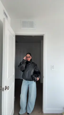 This leather jacket >> #falloutfits #outfitinspo #ootdinspo 