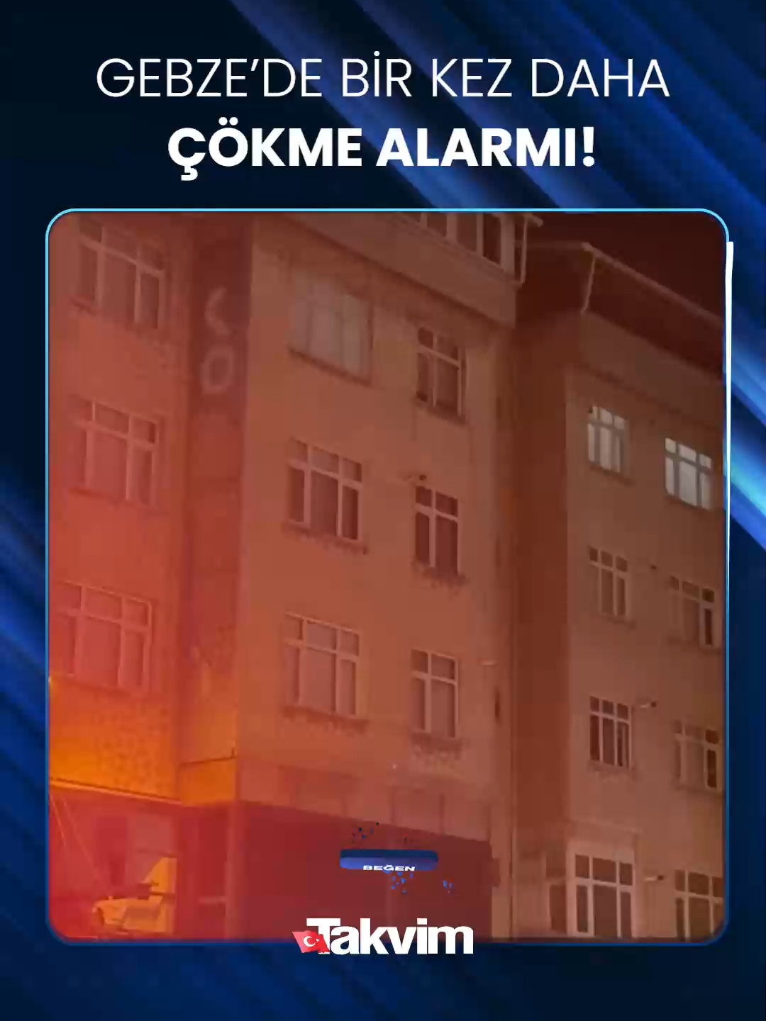 #Gebze'de yıkılan binanın yakınlarında bulunan bir başka binada çatırdama sesleri üzerine ekipler harekete geçti. Kocaeli Valisi İlhami Aktaş konuya ilişkin açıklama yaptı: ➖ Binanın taşıyıcı kolonunda çatlak olması nedeniyle bina tahliye edildi