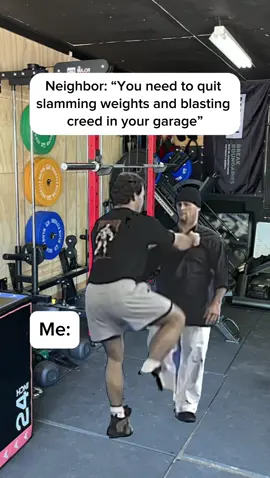 I don’t need that type of negativity in my life.  🚨It’s time to get serious with your workouts. Grab a free 7-day trial to My Workout Program powered by TrainHeroic in my bio 🏆 Save this post, share it with a fellow fit dad, and follow for fitness. #fitdad #alphadad #garagegym #gymmotivation