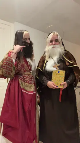 Saint Cyril and Saint Methodius trying to appease the youth #halloween #religion #funnyhalloween  #foryou #protebe @martina 🪐 