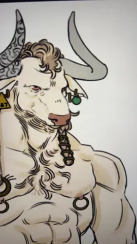 Meet Rut, my dnd character. #dnd #oc #charactersheet #minotaur #fantasy 