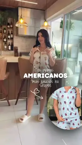 Dê uma olhada em Pijama Americano Feminino Toque de Seda Pós Cirúrgico Short Doll Short Botões Pós operatório amamentação e Noiva Luxo.#conta#pequena#vaiprofy#fyppage#fypp 
