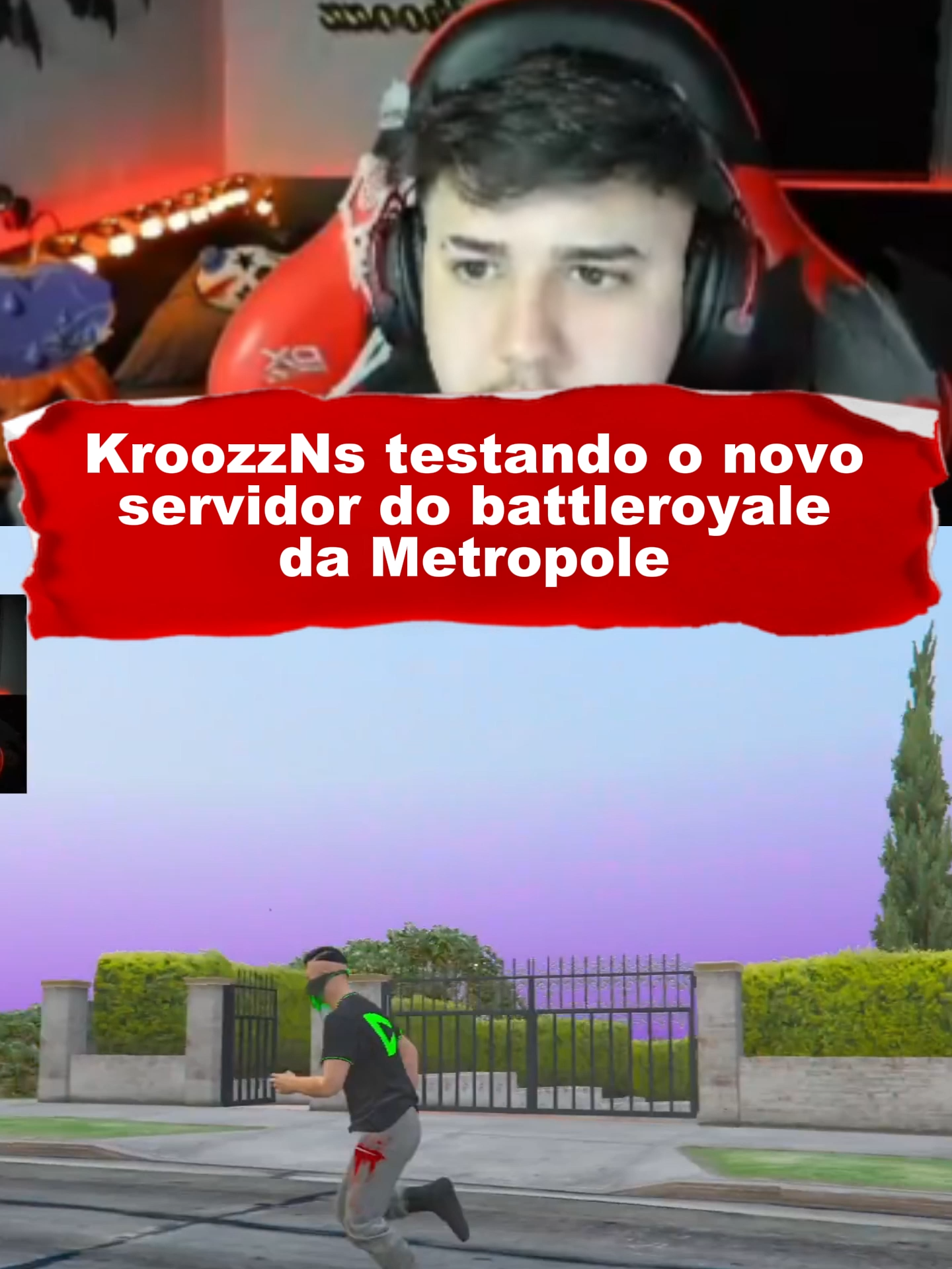 KroozzNs testando o novo servidor do battleroyale da Metropole #loudcoringa #metropolerp #gtarp #kroozzns