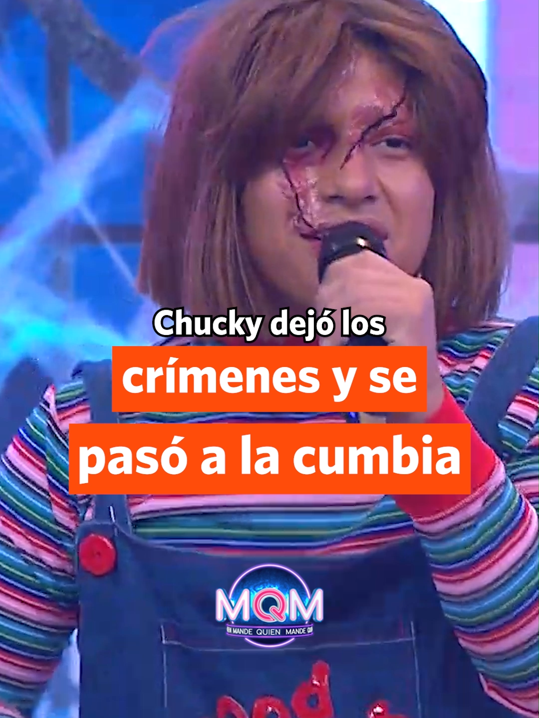 ¡AYAYAY! Chucky decidió dejar el lado criminal y ahora se pasó a la cumbia 😂. ¿Lo contratarías para tus eventos? De lunes a viernes a la 1:40 p.m. no te pierdas #MQM / @mqmtvoficial [Mira los programas completos y 100% GRATIS* -Solo Perú- en #tvGO] [Link en la BIO ↑]