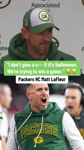 Coach is not in the Halloween spirit 🤣 (via @Green Bay Packers) #nfl #nfltiktok #packers 
